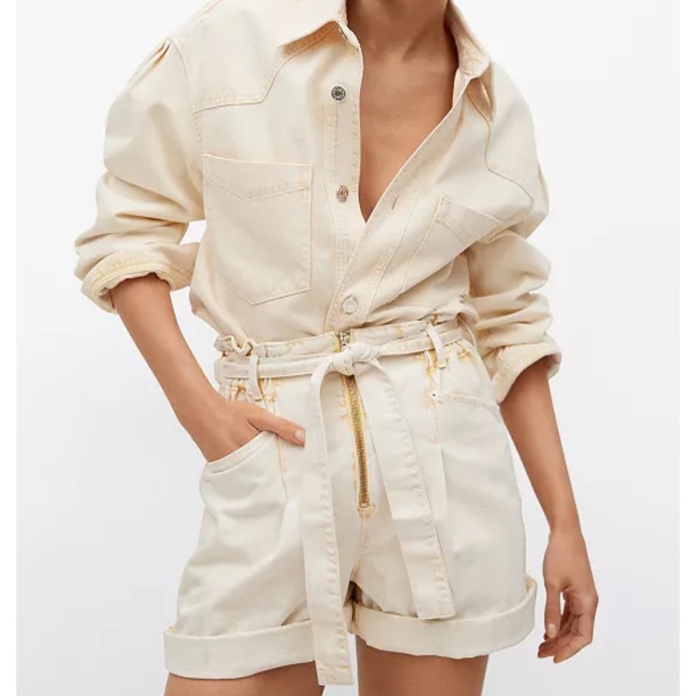MANGO
Paper bag Denim Shorts
